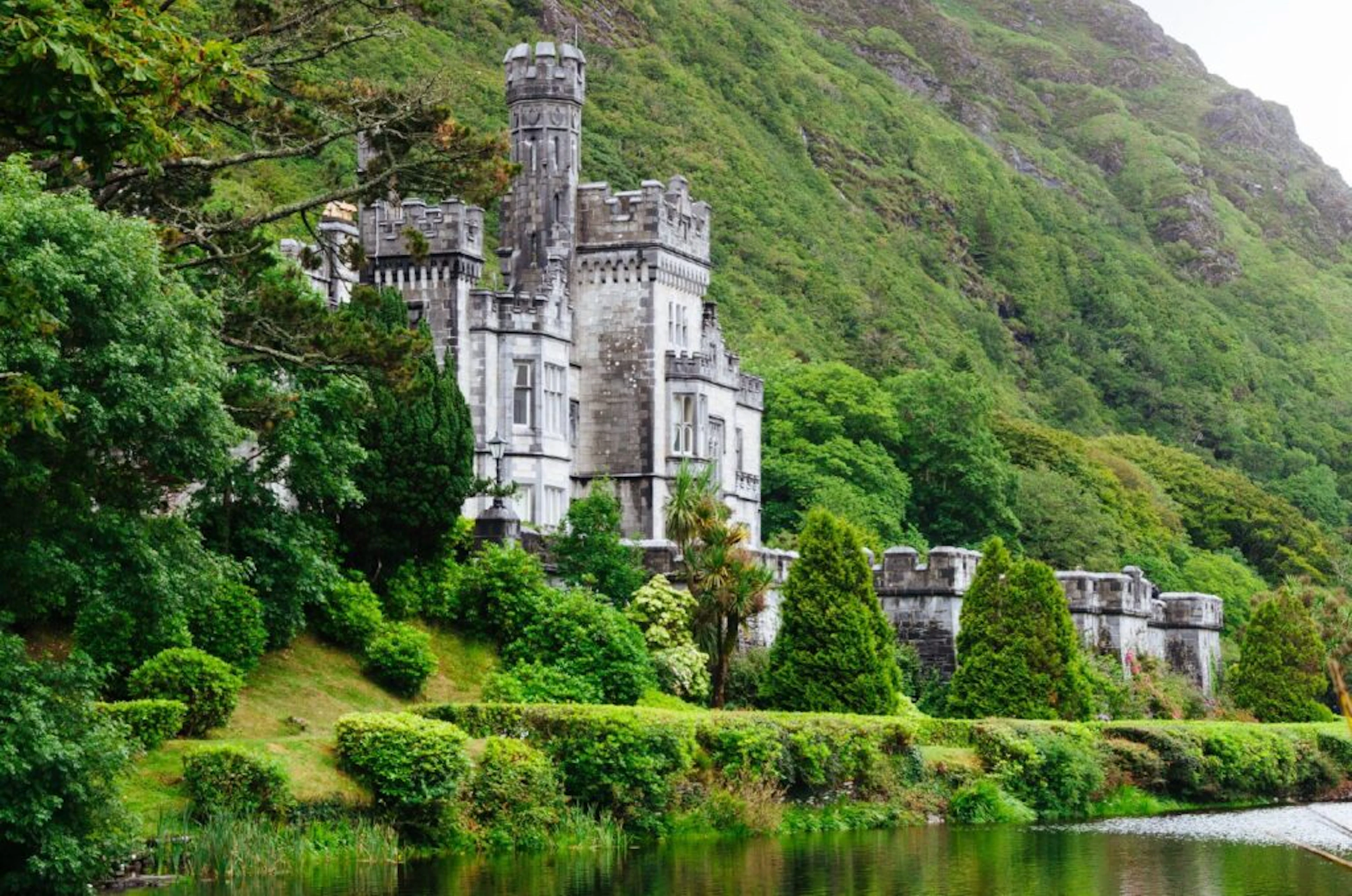 Castle among mountains