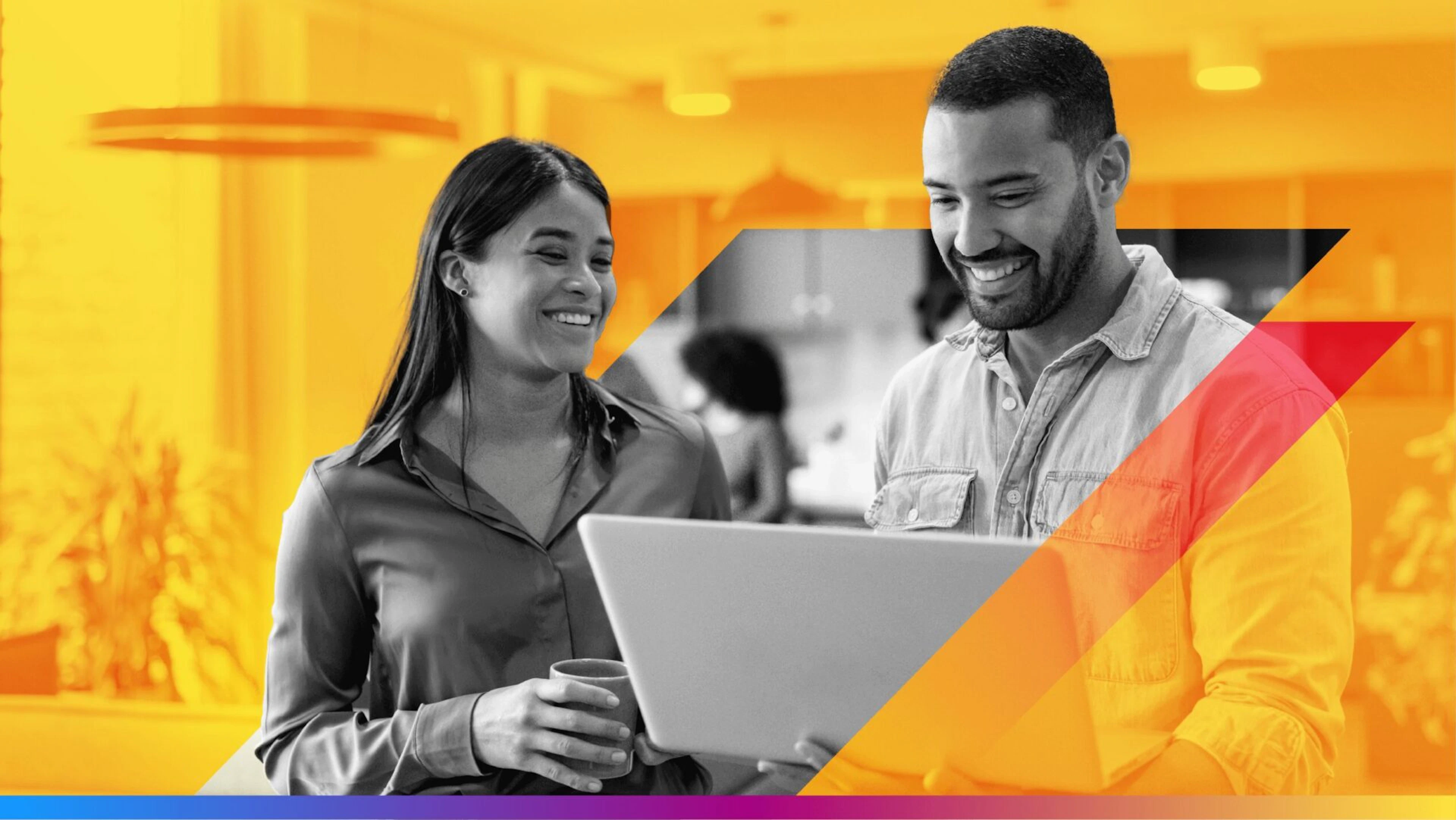 two people with a laptop- featured image for email deliverability article