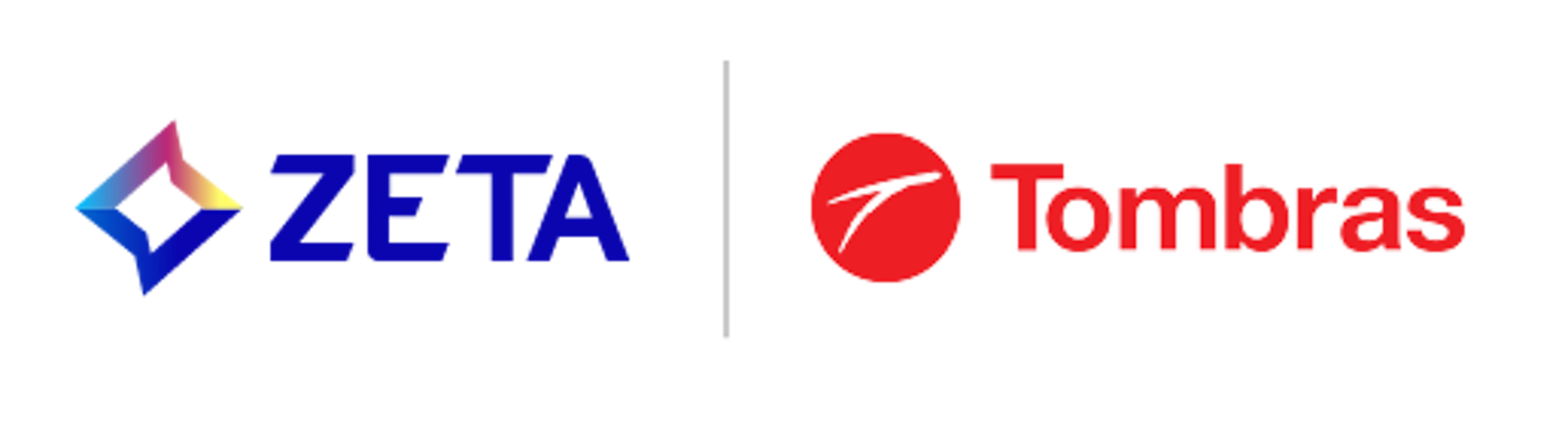 Zeta + Tombras logo lockup