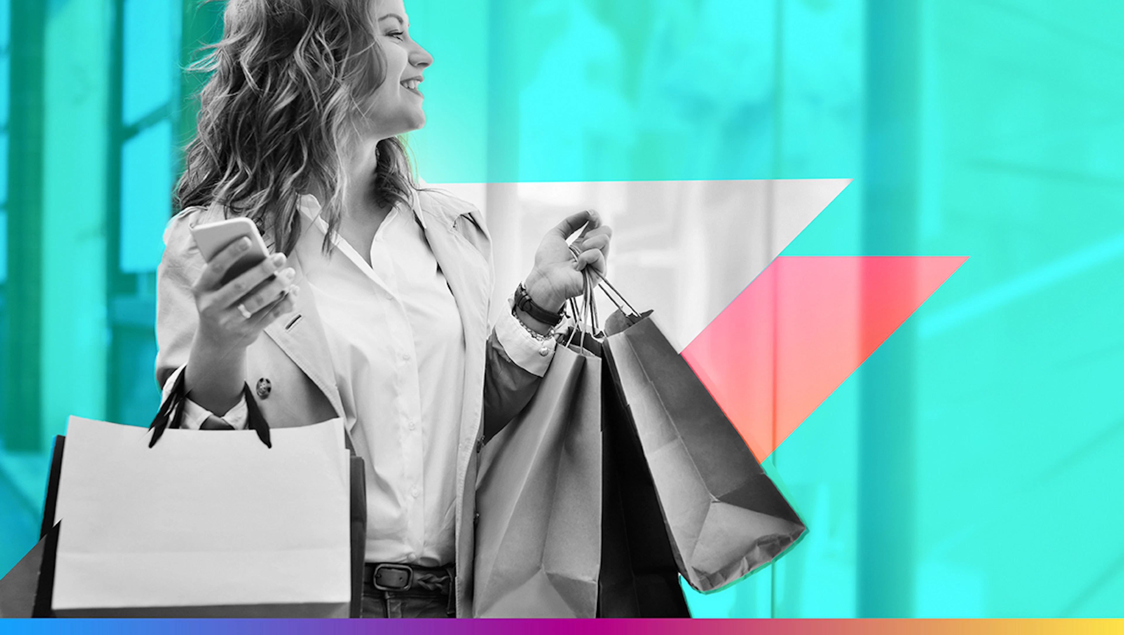 person with shopping bags to promote holiday 2025
