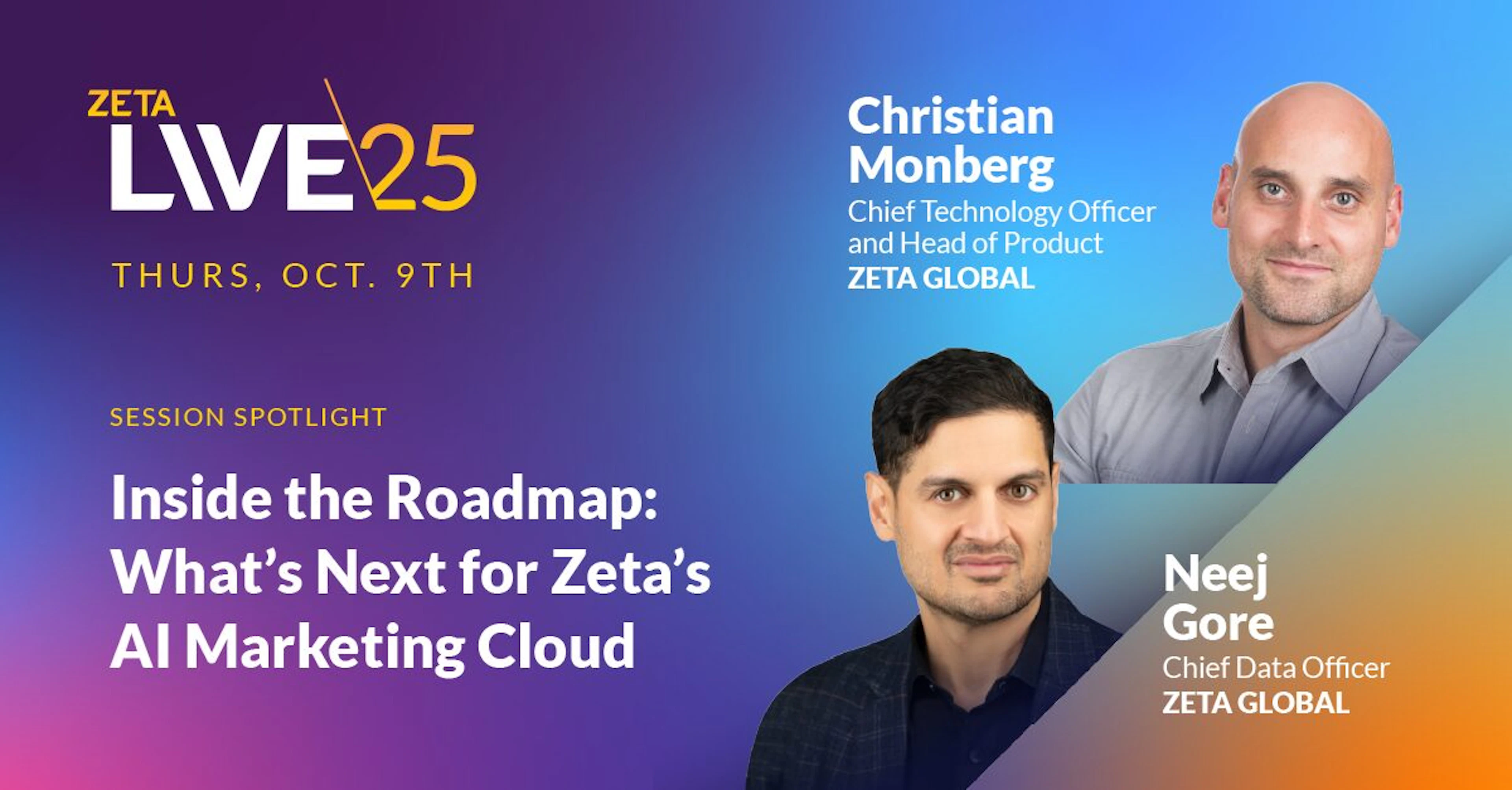 cover image of Neej Gore and Chris Monberg - presentation of Zeta Product Roadmap 2025