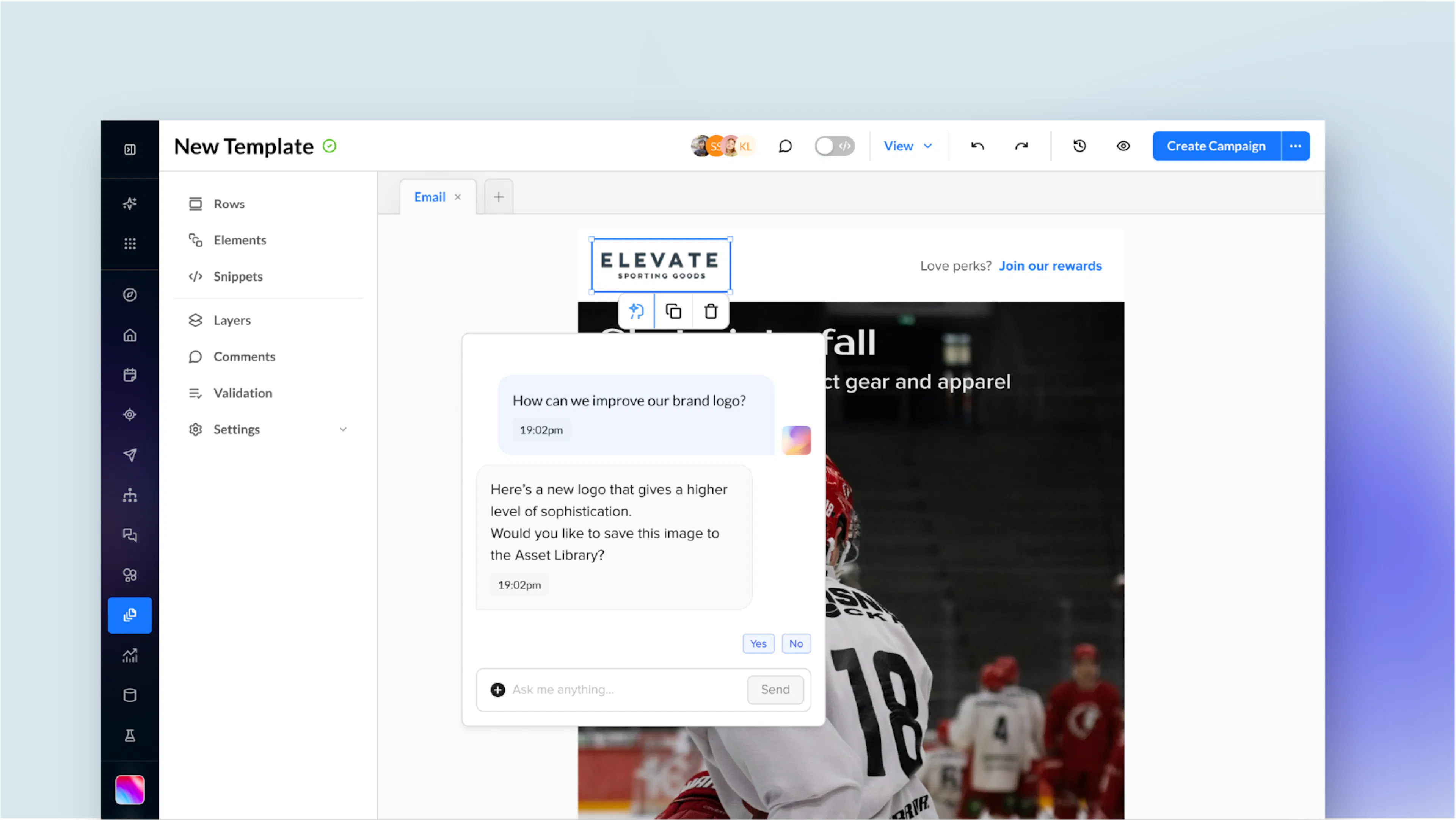 Screenshot of Zeta's Visual Composer
