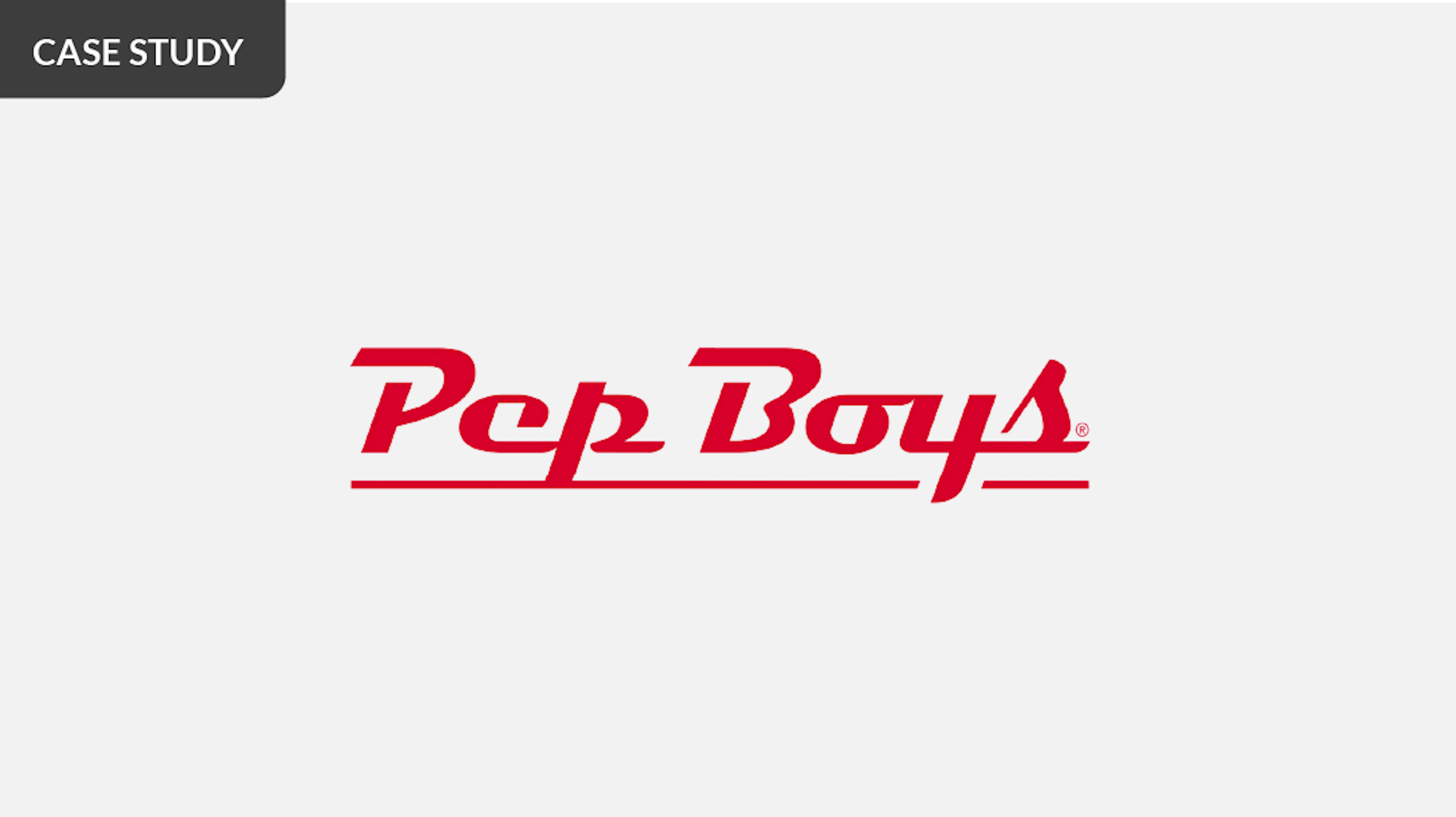 Pep Boys logo for Zeta case study
