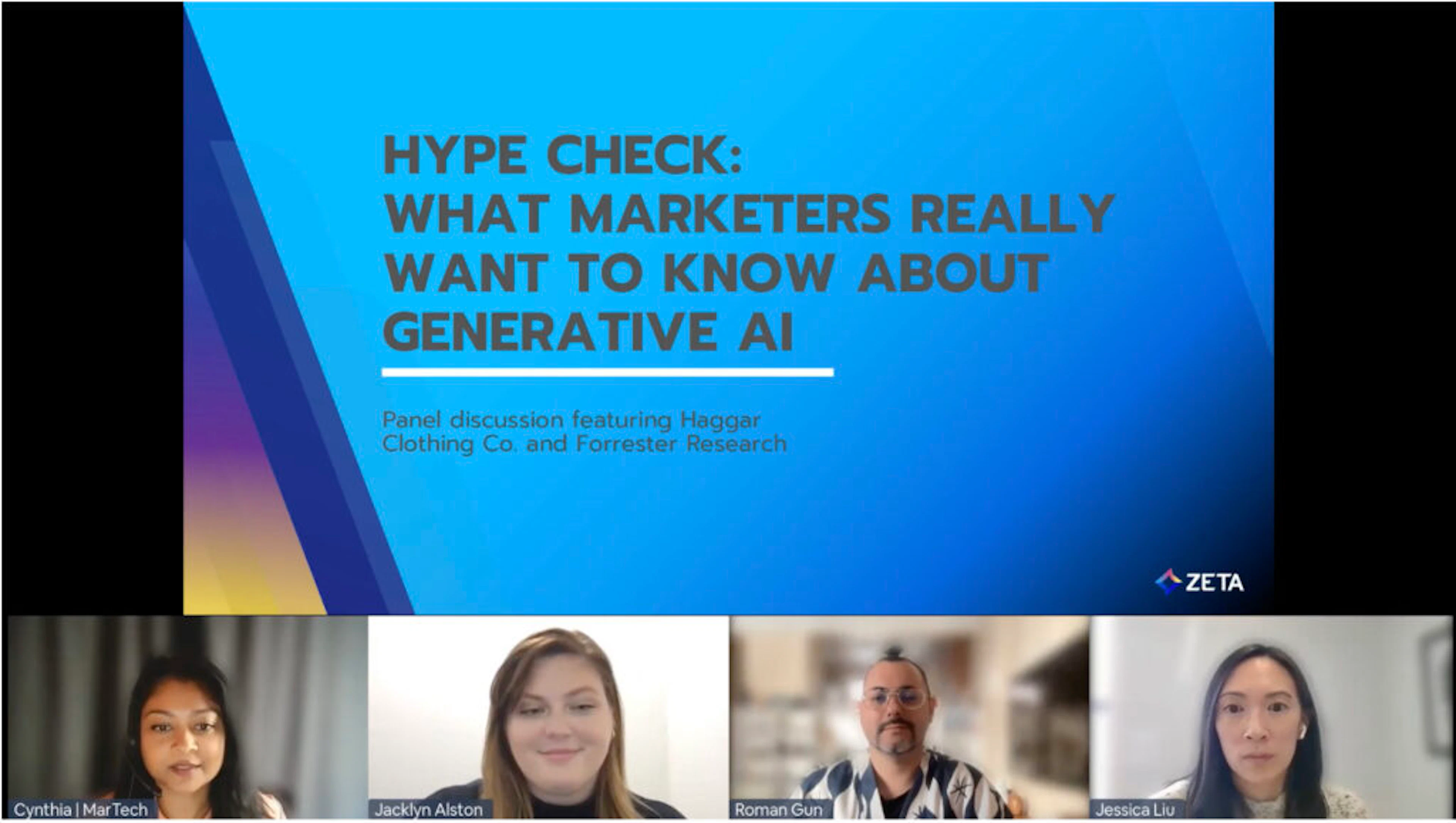Webinar title page with video title