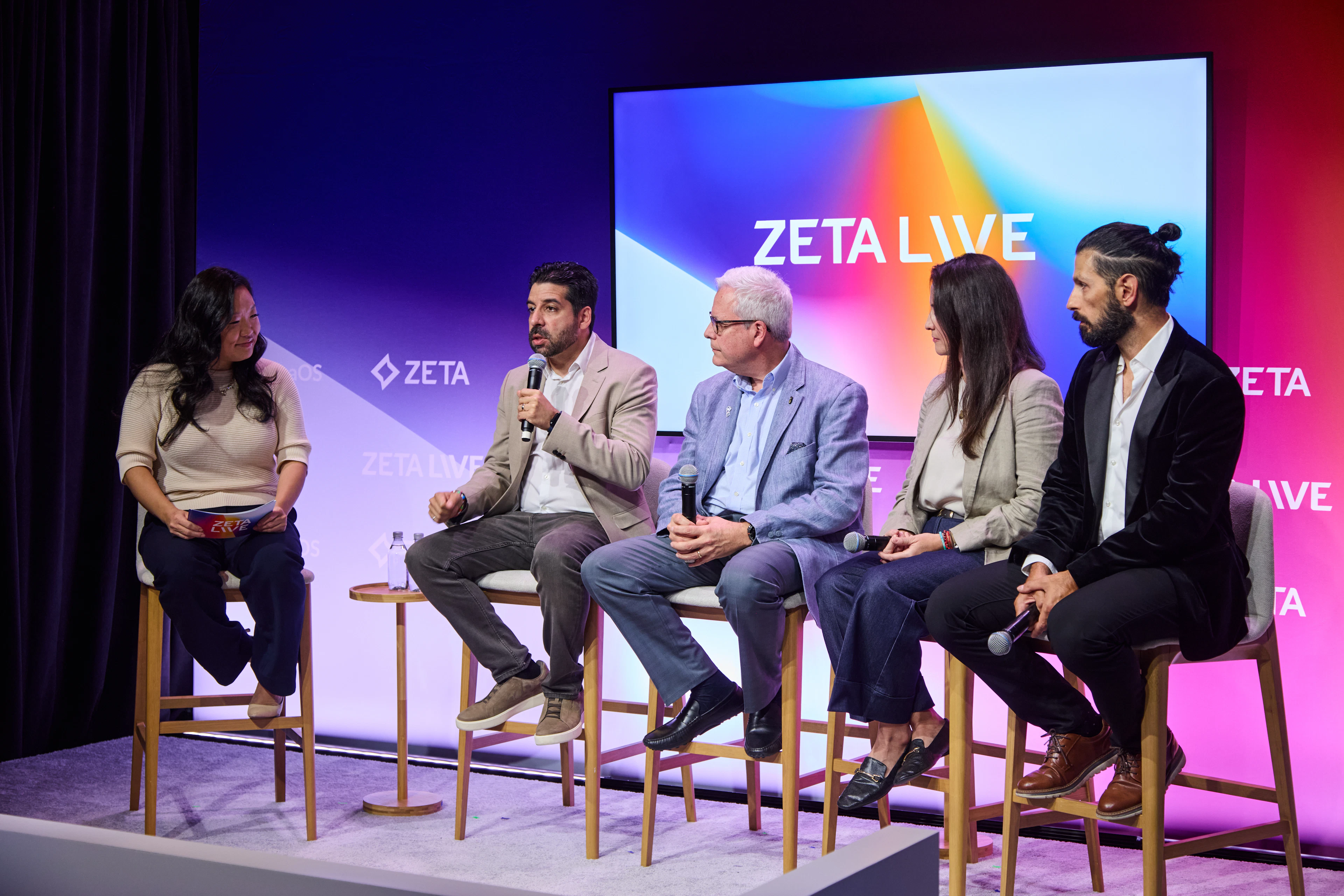Discovery Reimagined panel onstage at Zeta Live 2026