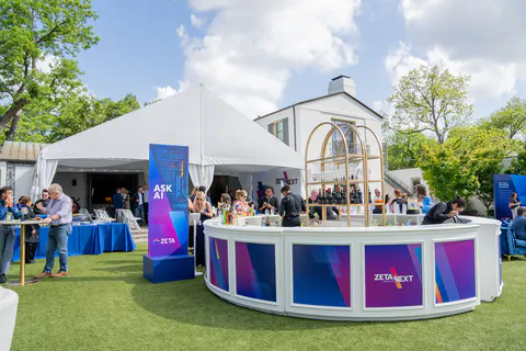 Introducing Zeta NEXT at the Dallas Arboretum: This invitation-only event unveiled new AI technologies to boost consumer and brand success. This first-of-its-kind series offers hands-on experiences with AI from top industry experts to explore the transformative impact of AI on marketing and marketers. (Photo: Zeta Global)