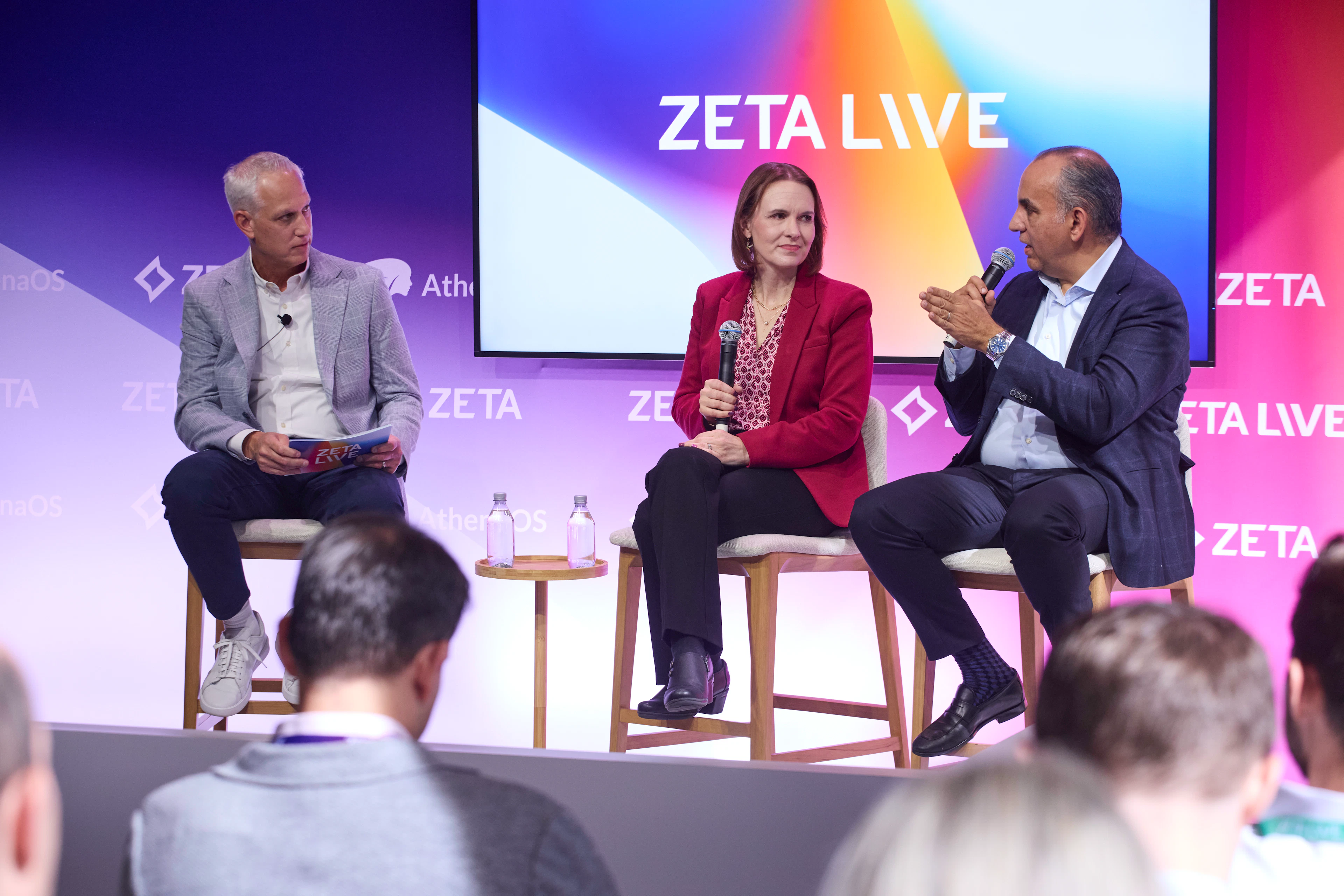 The Enterprise Reimagined panel onstage at Zeta Live 2026