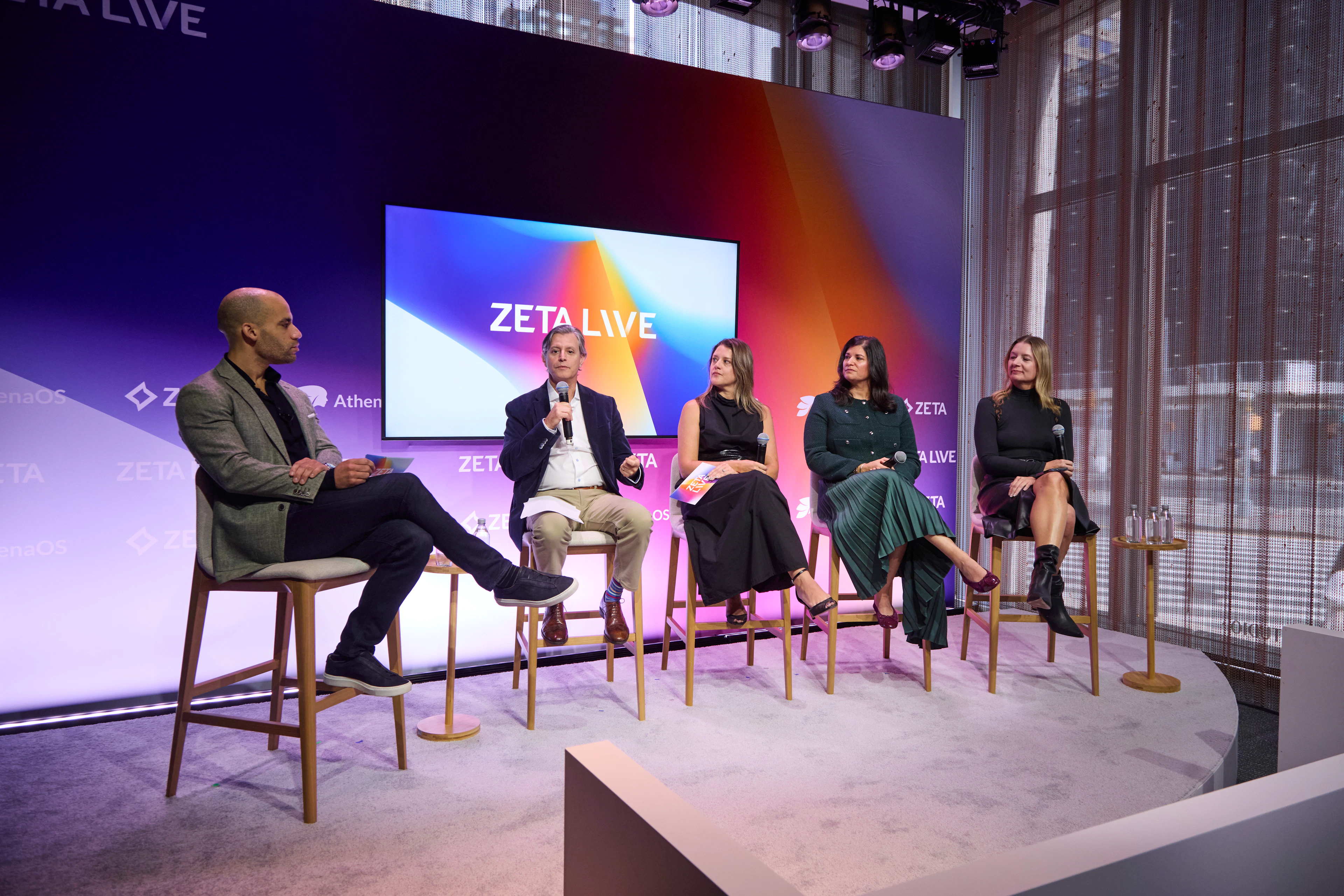 Creative Reimagined panel onstage at Zeta Live 2026