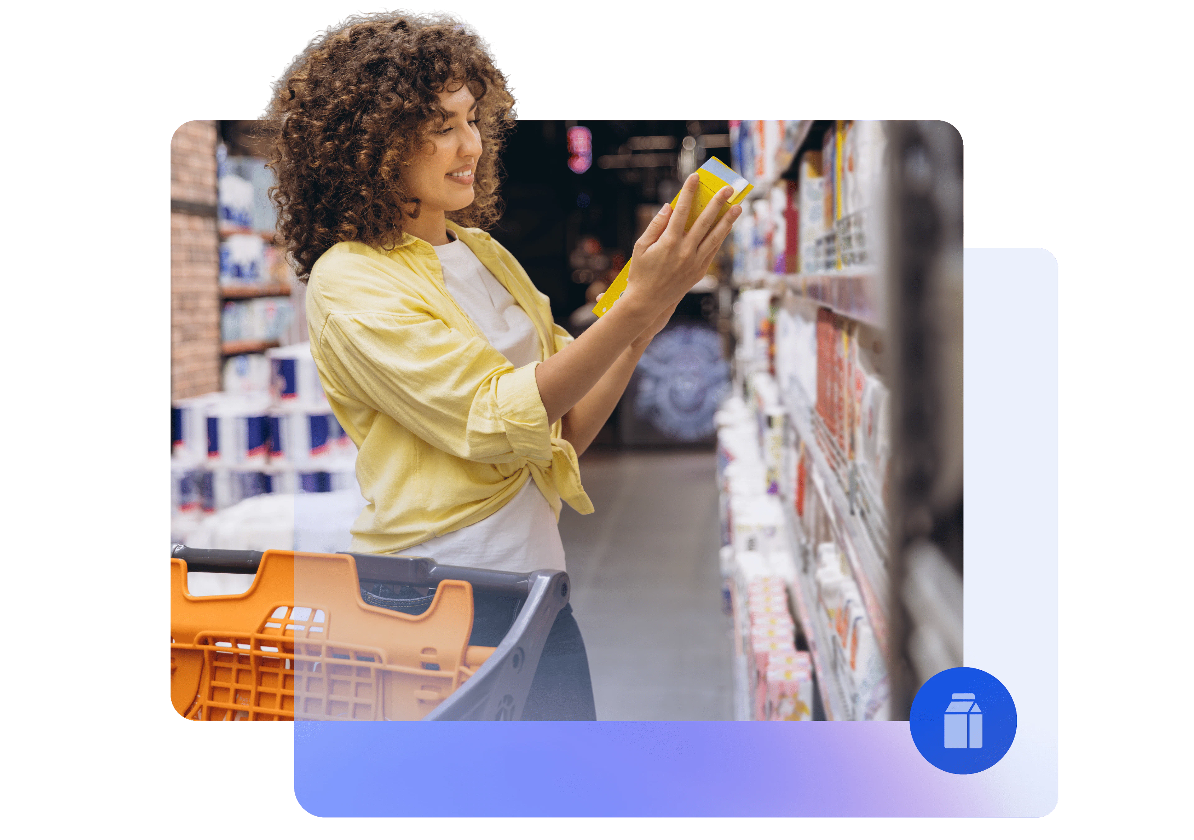 Zeta Industries Page Image 1 - woman shopping in a supermarket