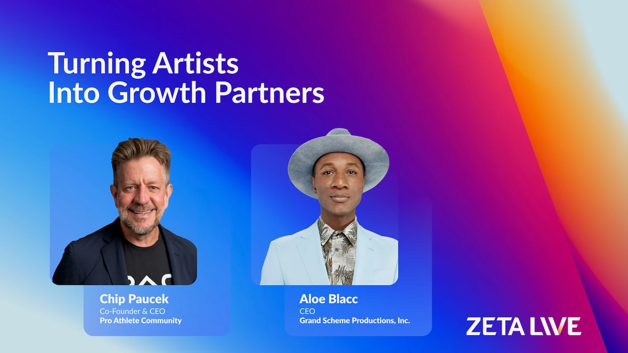 Zeta Live 2026 - Turning artists into growth partners session image