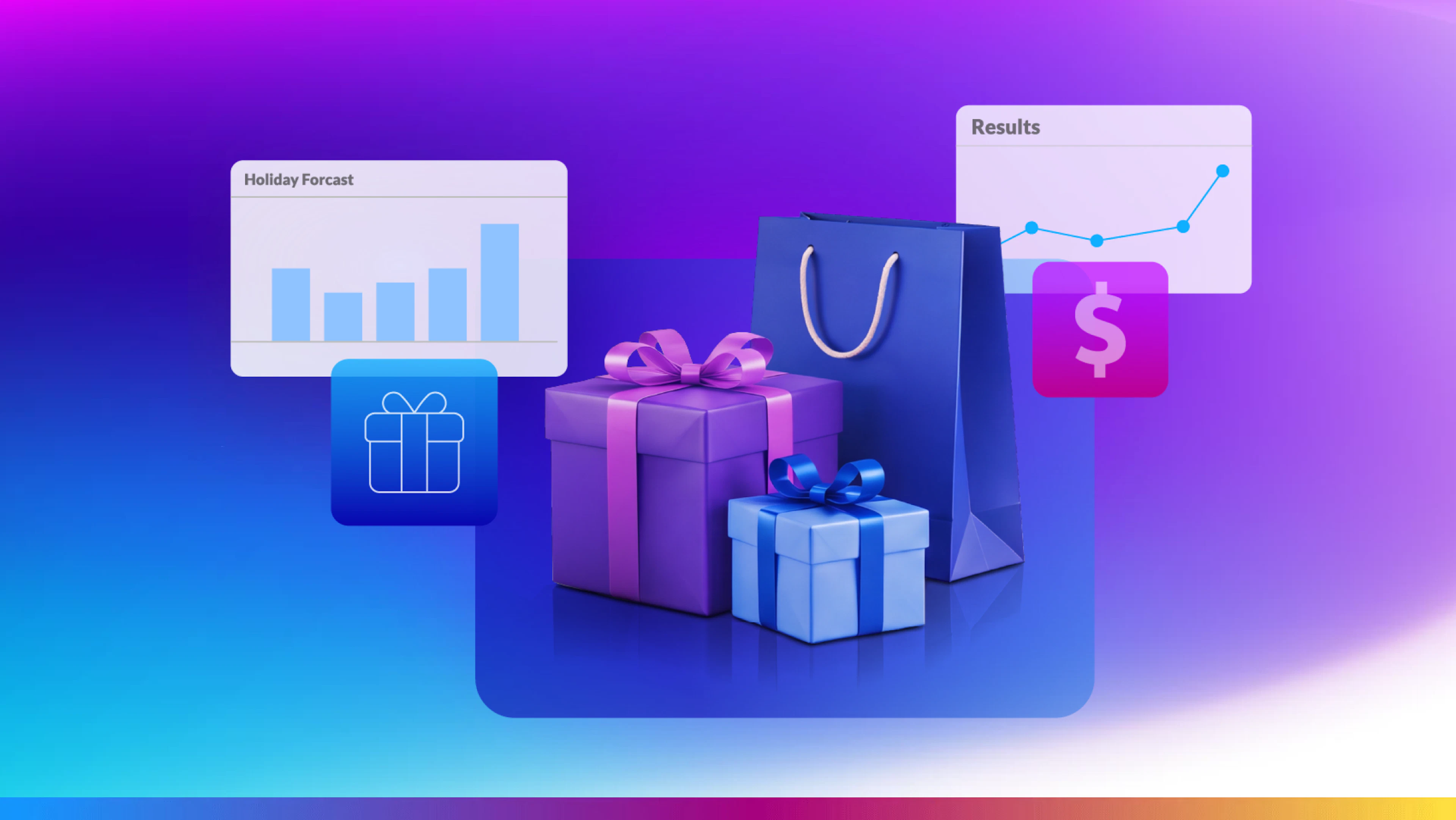 graphic of shopping presents