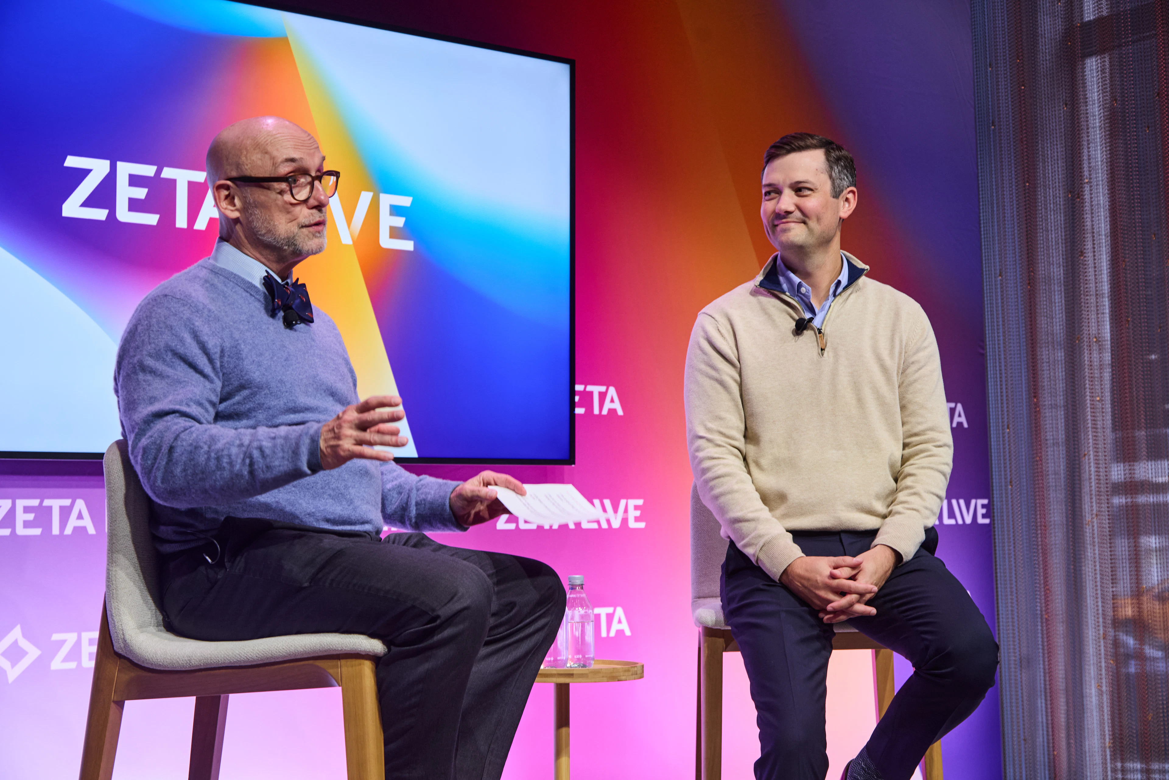 Ed See and Evan Sauer onstage at Zeta Live 2026