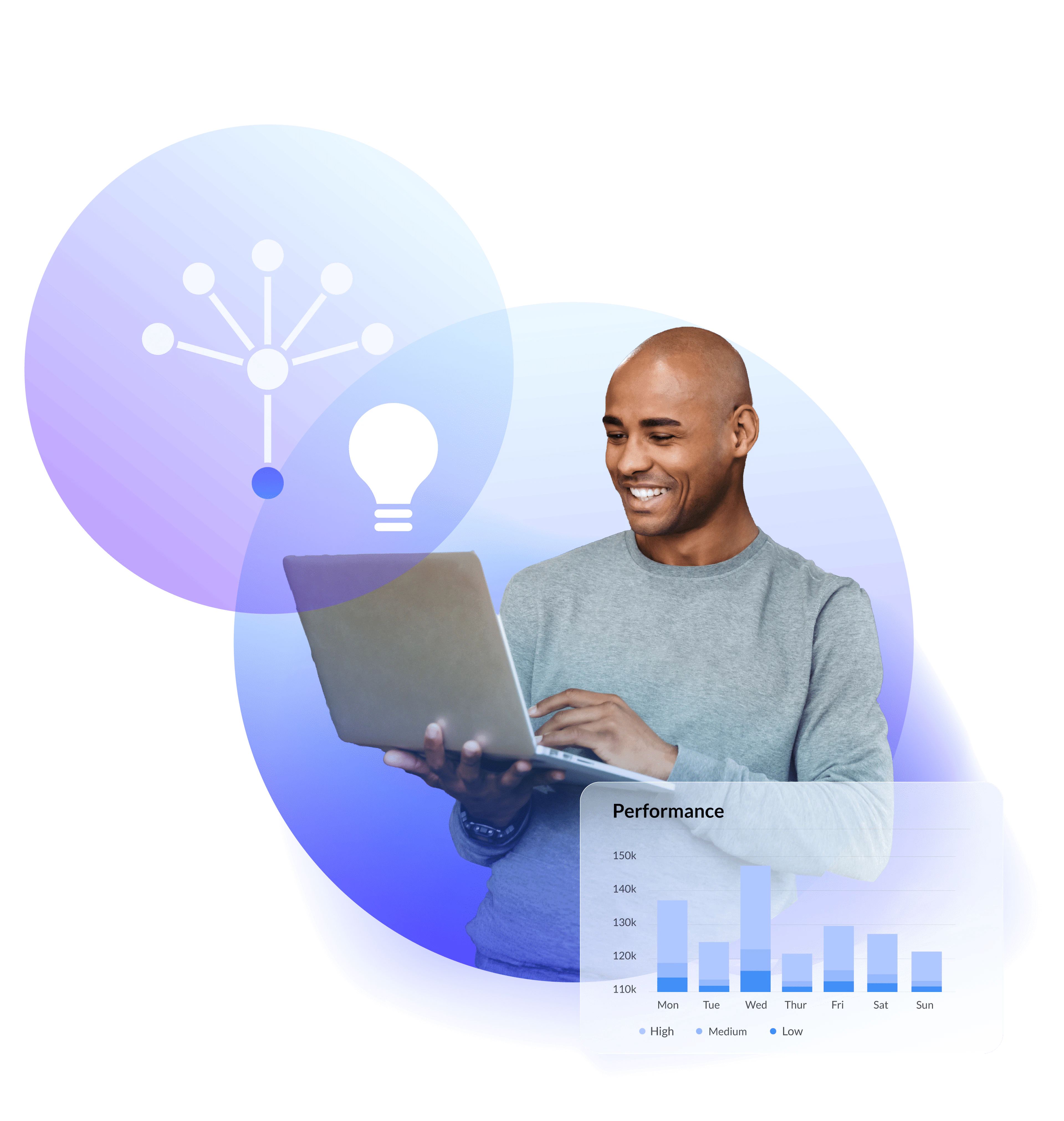 Analytics and Insights page image 3 - man working on his laptop