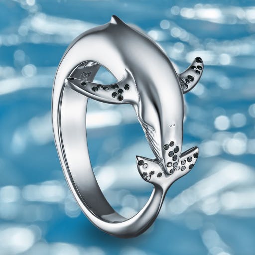 дельфин кольцо