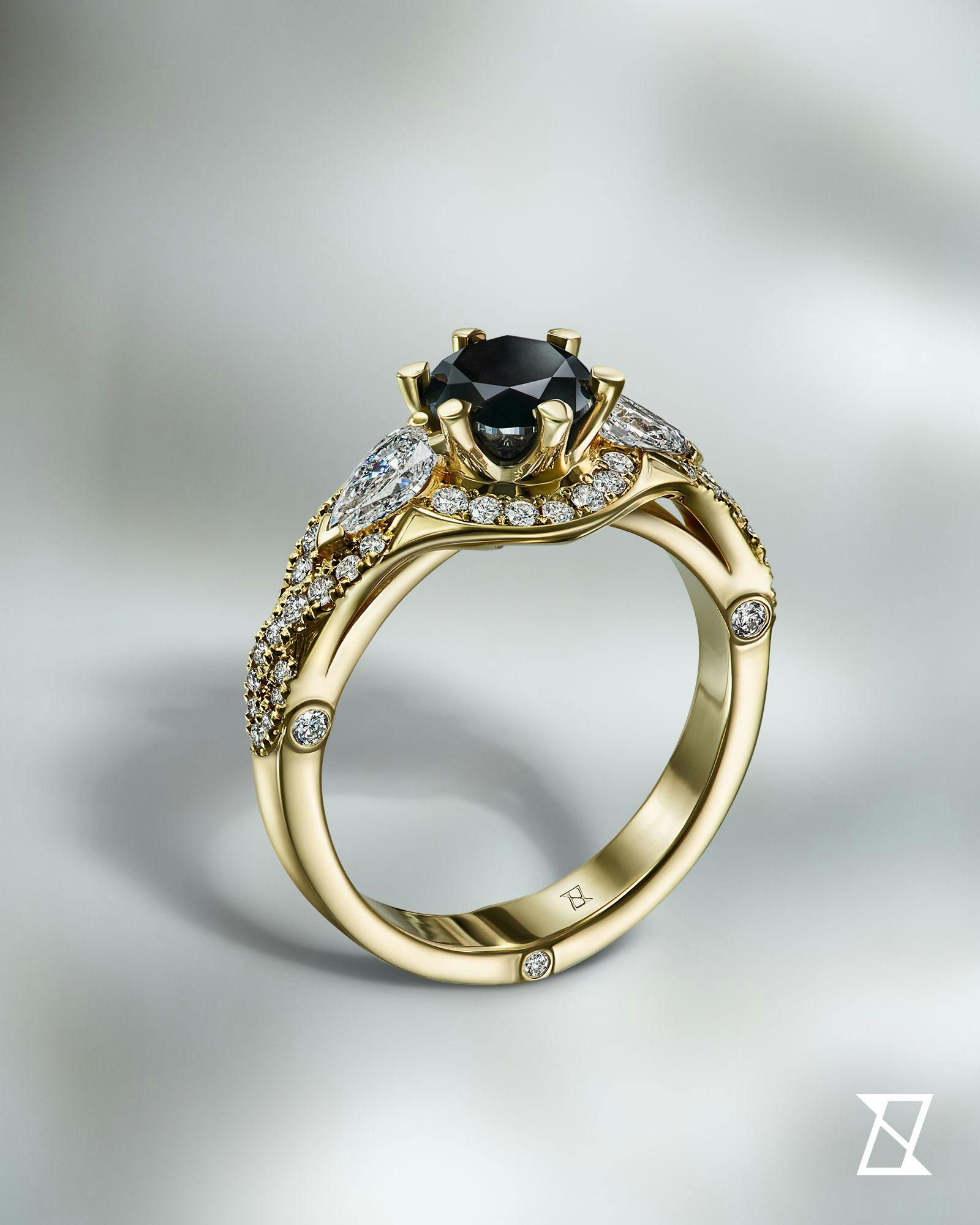 Biżuteria z czarnymi diamentami