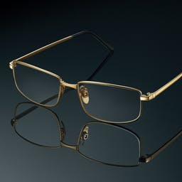Luksusowe okulary na zamówienie wykonane w złocie