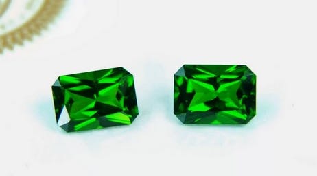 Tsavorite has a unique, bottle-green colour and greater brilliance than the emerald.