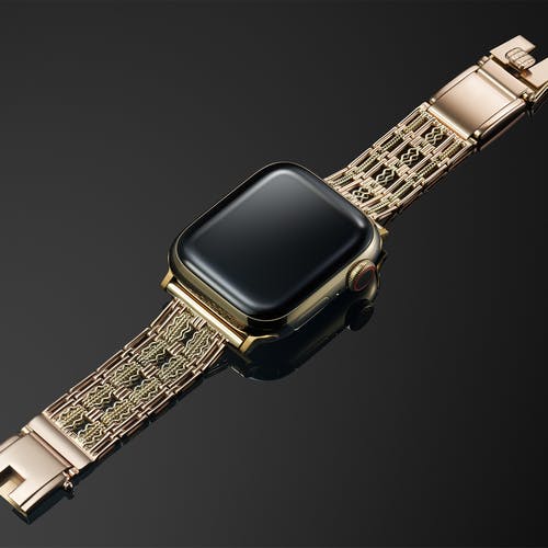 Gold watch bracelet 