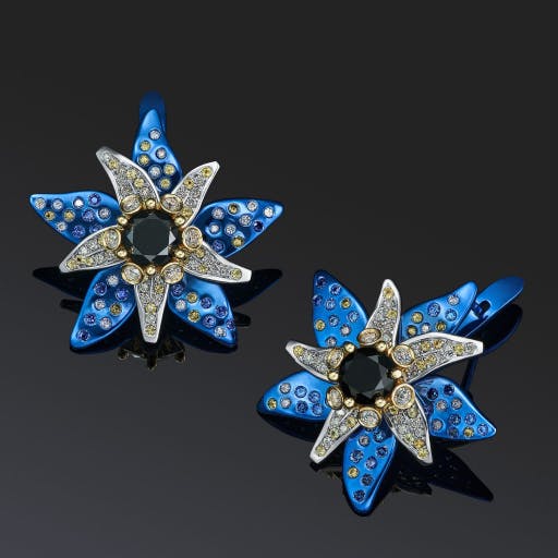  Flower earrings