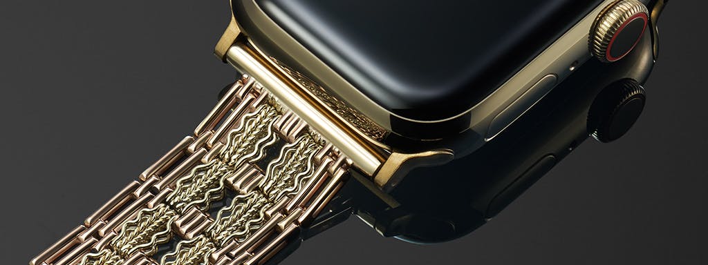 Gold smartwatch strap