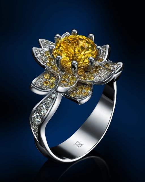 Luxury bespoke jewellery with rare gems