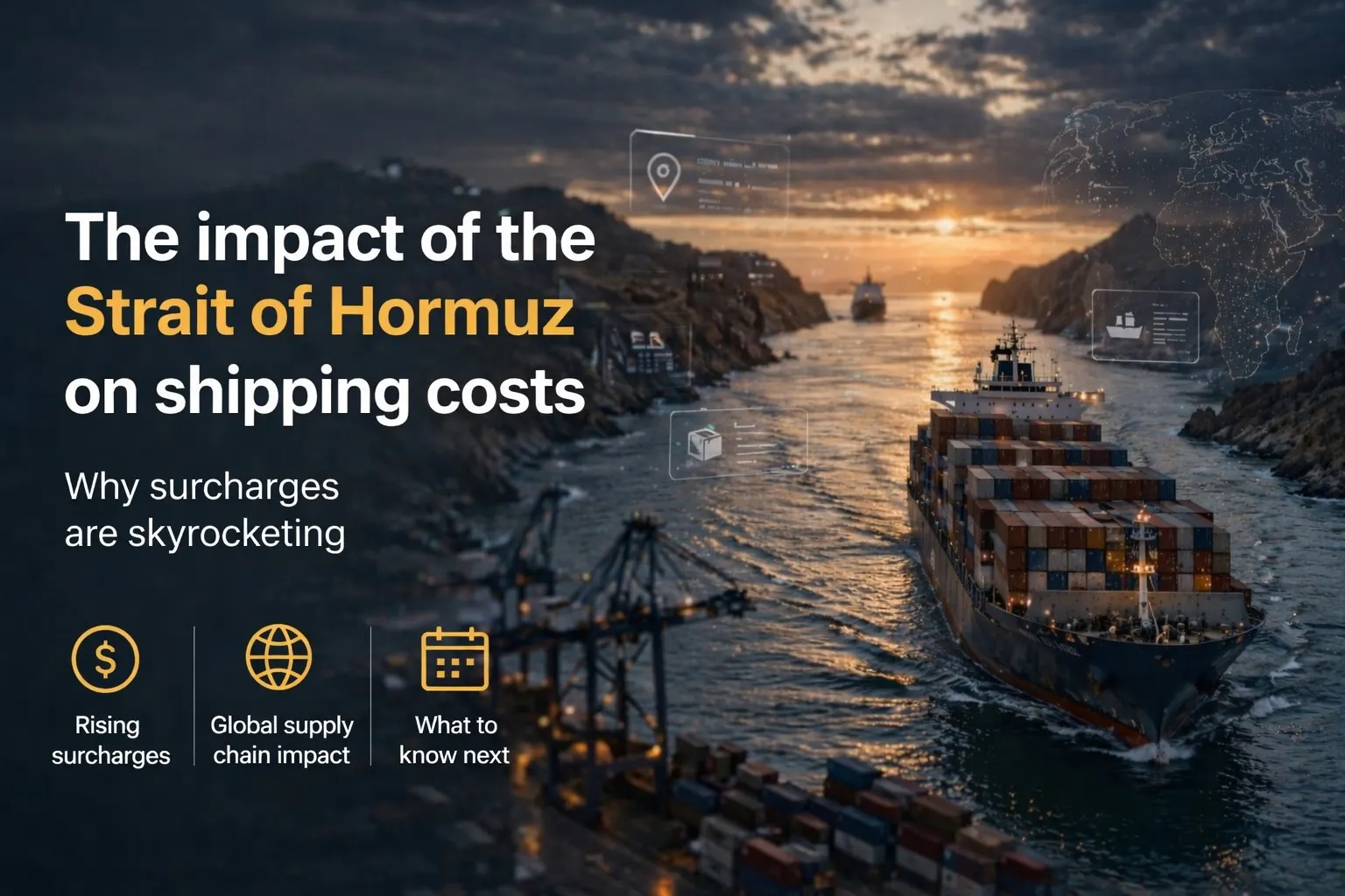 De impact van de Straat van Hormuz op verzendkosten: waarom toeslagen exploderen