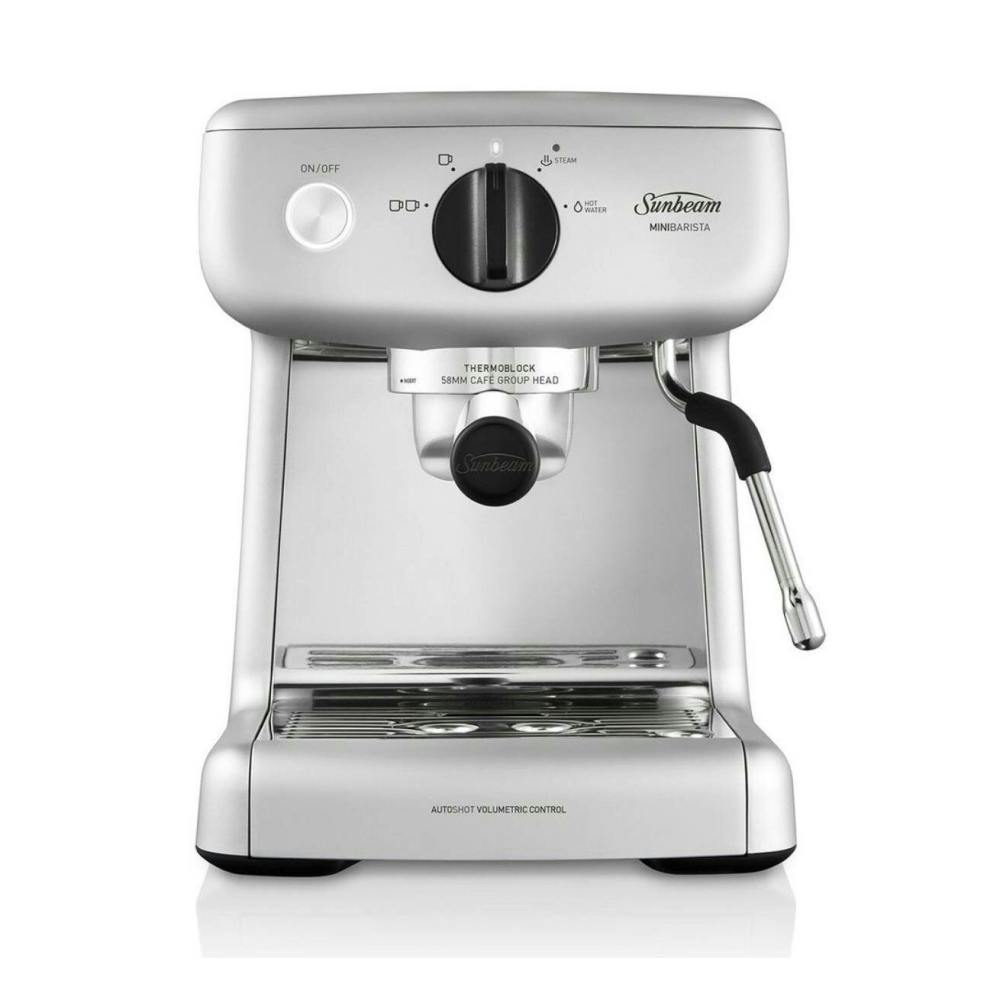 Sunbeam Mini Barista Espresso Coffee Machine Silver EM4300S