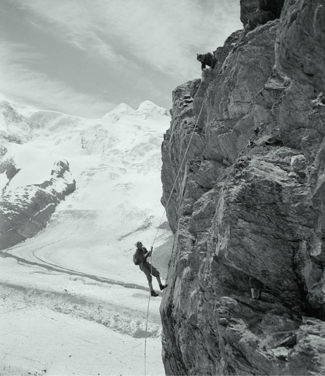 Vintage Image of Climbers