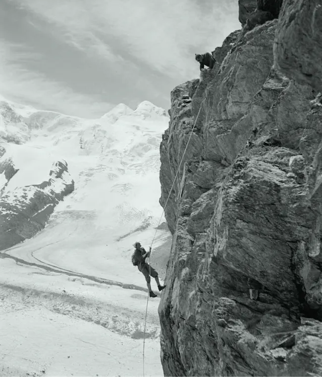 Vintage Image of Climbers