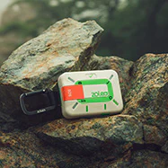 ZOLEO device on rock