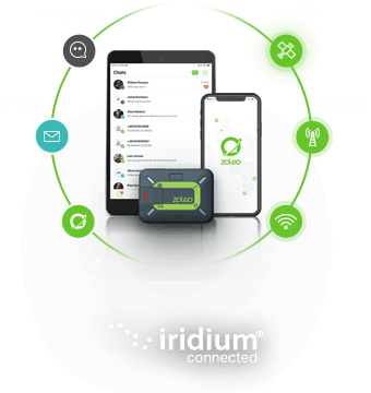 Only ZOLEO provides global messaging coverage that follows users into the remote field and back.