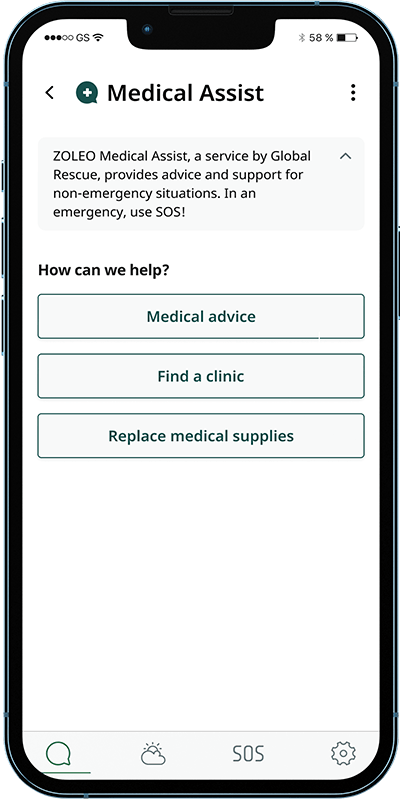 Medical Advice App Screen
