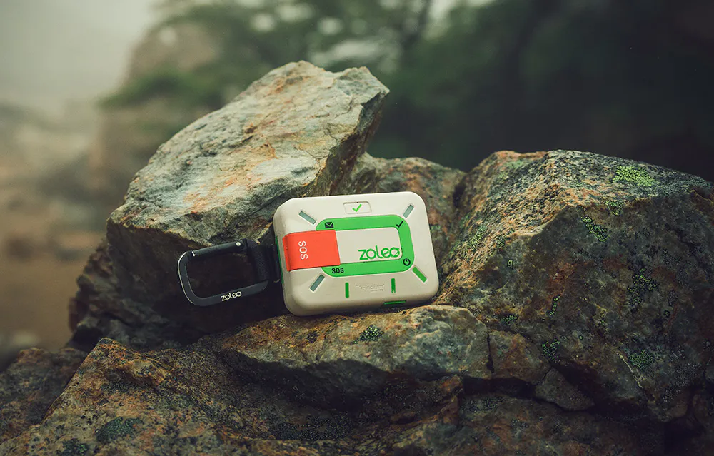 ZOLEO 1500 on a rock