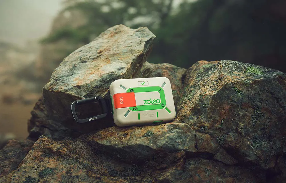 ZOLEO 1500 on a rock