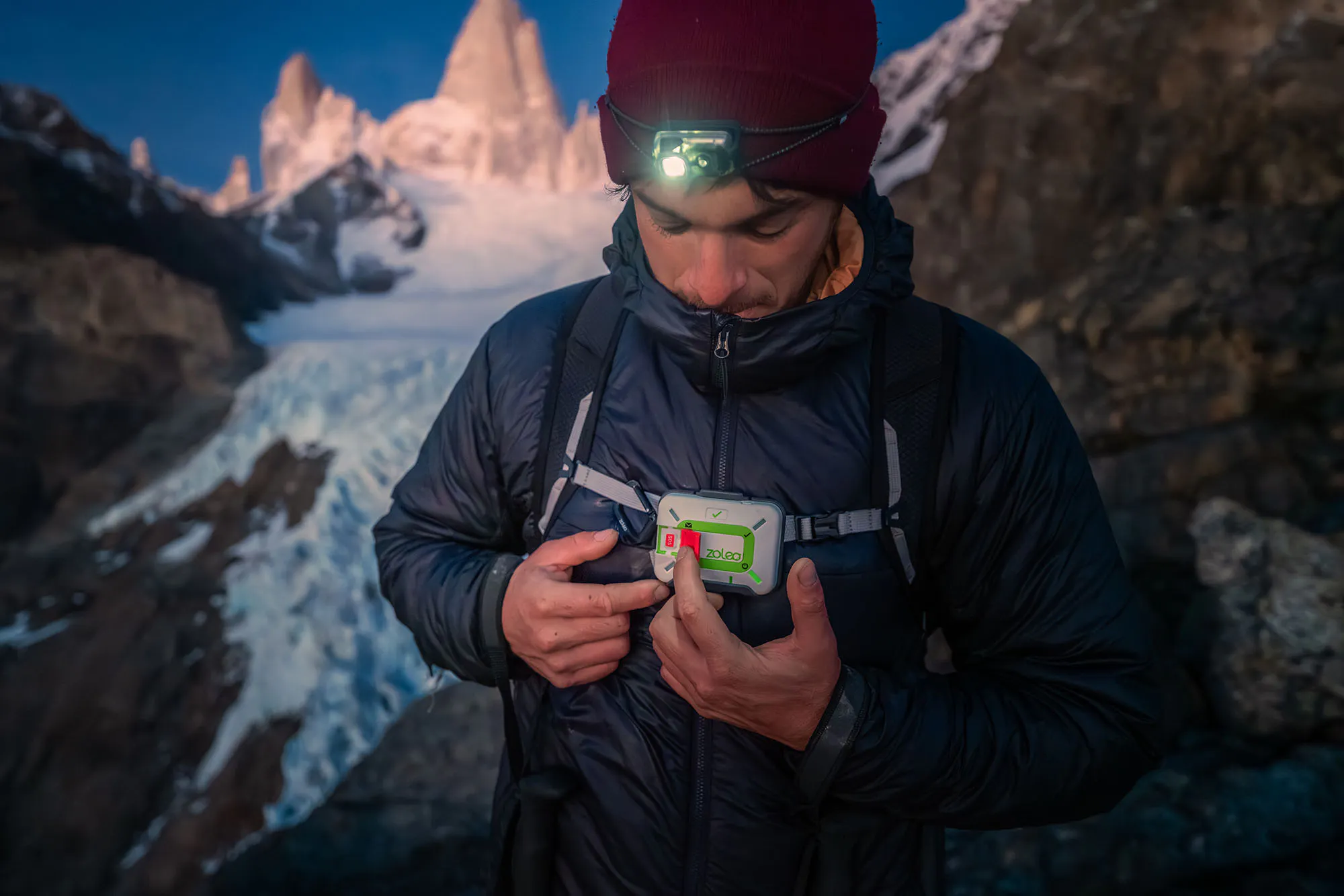 hiker with ZOLEO 1500