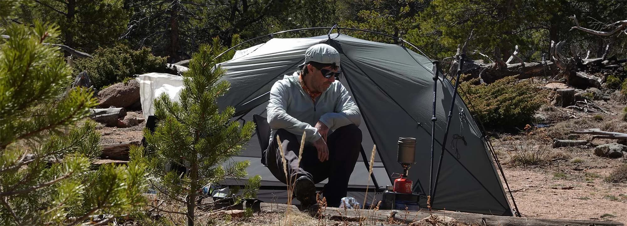 Ryan Jordan at Campsite
