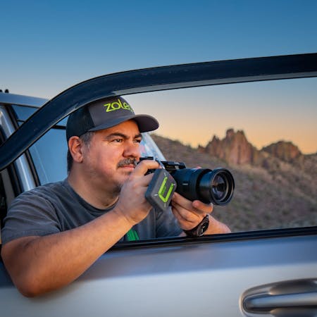 Offroad Enthusiast and Content Creator Christopher Walker with ZOLEO