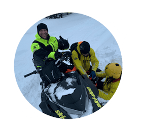 Snowmobiler Thrown in Freak Accident