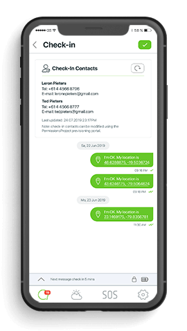 Zoleo Check-in