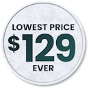 Lowest Price Ever Badge - $129