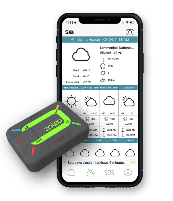 ZOLEO Weather Forecasts