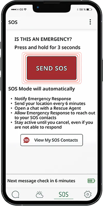 SOS screen