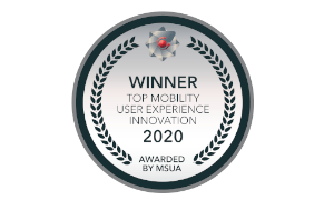 Winner of the Top Mobility User Experience Innovation Award 2020.