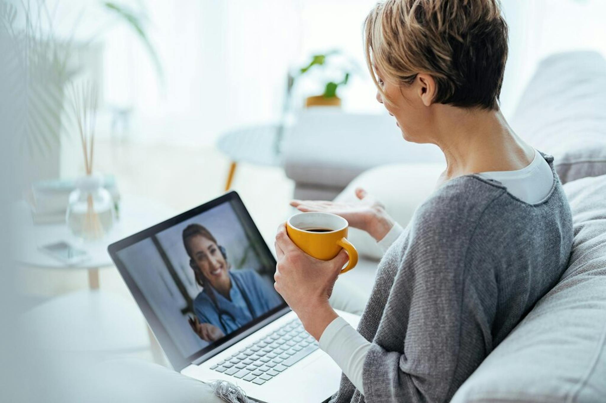 video call with therapist