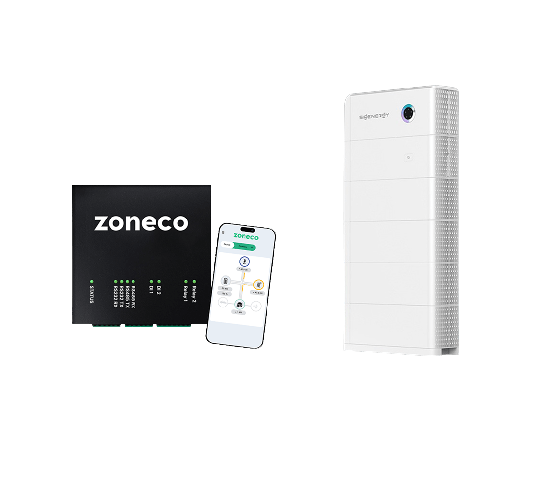 Zoneco Smartbox met een thuisbatterij