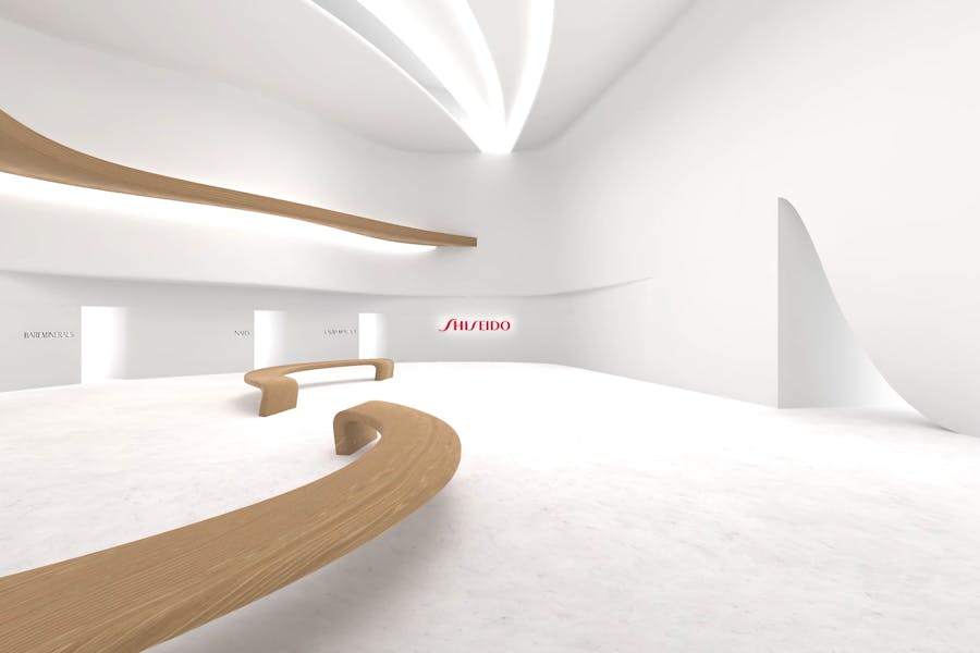 Lobby of the Shiseido digital gallery