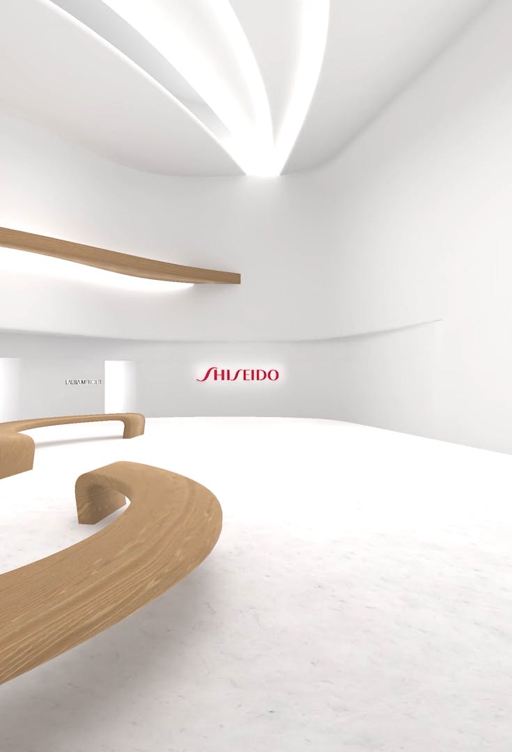 Lobby of the shiseido digital gallery