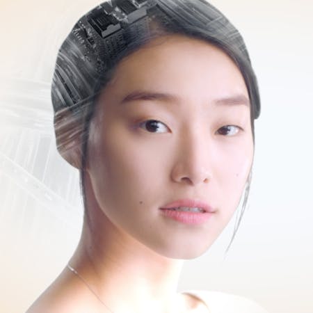 An Asian woman posing for Neutrogena