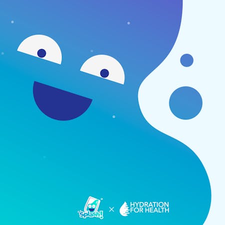 Image of Aquaji character for Danone campaign