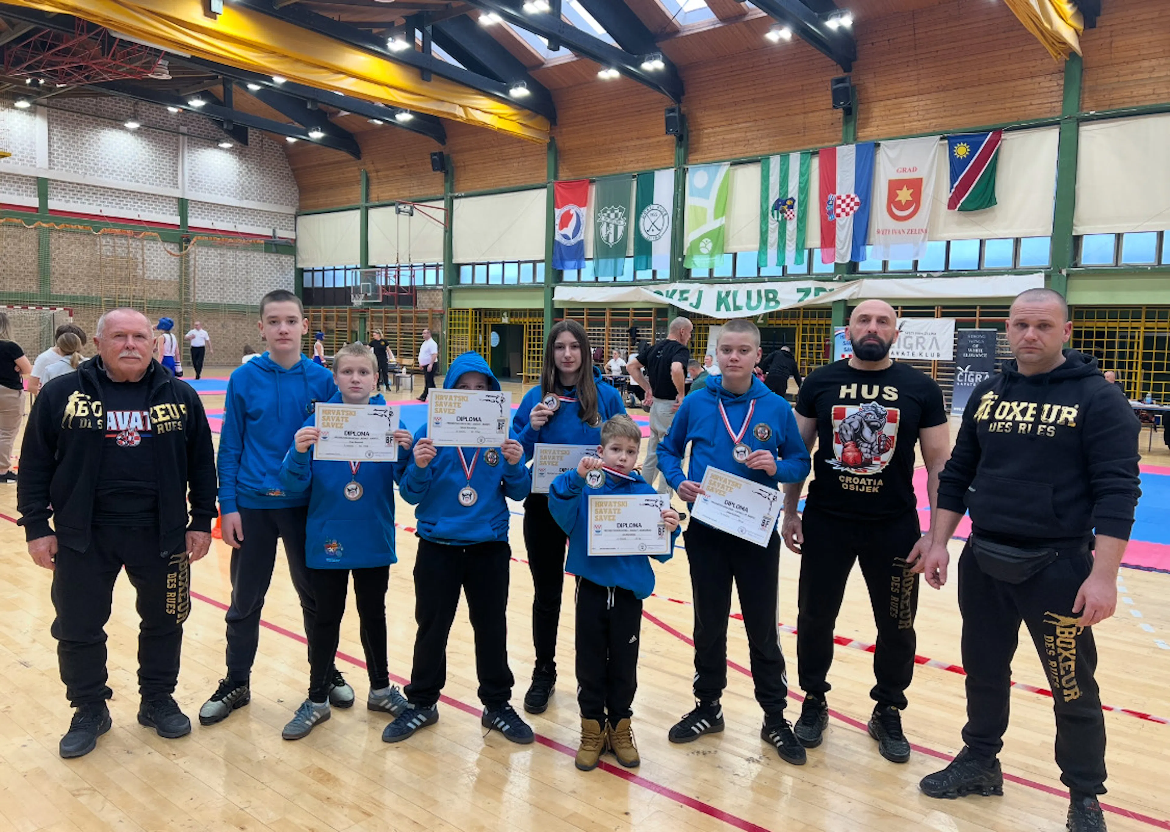 Osječki borci ostvarili odlične rezultate na Prvenstvu Hrvatske u SAVATE-u za kadete